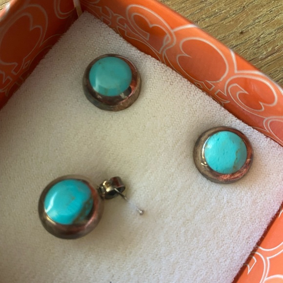 Vintage TALLERES DE LOS BALLESTEROS TAXCO Earrings and necklace pendant - Picture 4 of 4